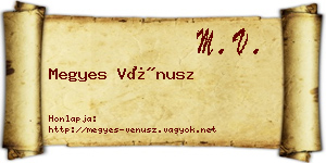 Megyes Vénusz névjegykártya